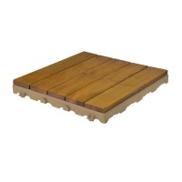 Piastrelle in legno per pavimenti esterni Woodplate Robinia Miele