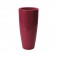 Vaso di design alto Talos Gloss rosso cremisi
