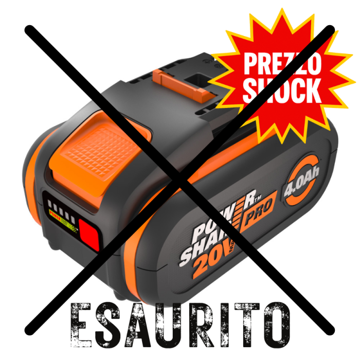 Batteria Worx 20 Volt 4Ah