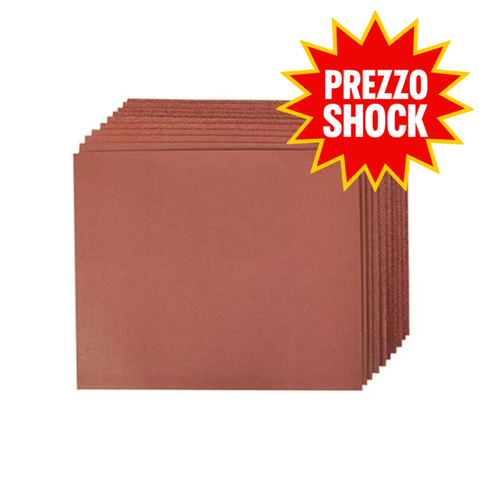 Carta abrasiva per legno grana 80
