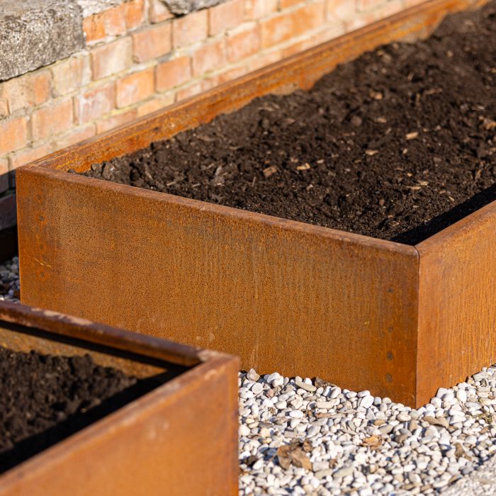 Cassone Orto Corten 200x80cm