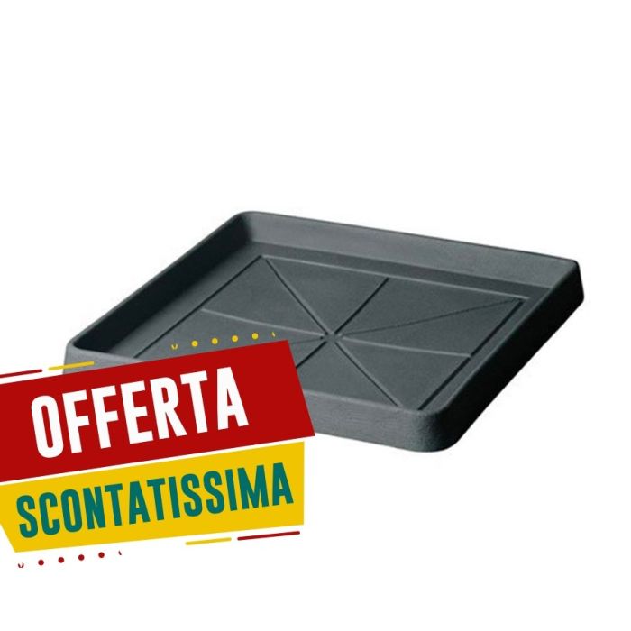 Sottovaso Quadro | Teraplast-36x36 cm - h5cm-antracite