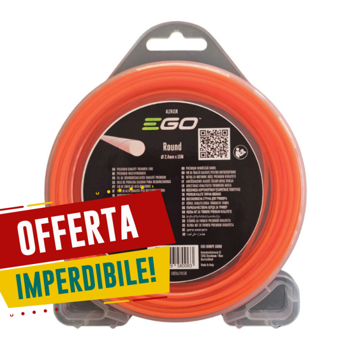 Filo per decespugliatore arancione 2,4mm