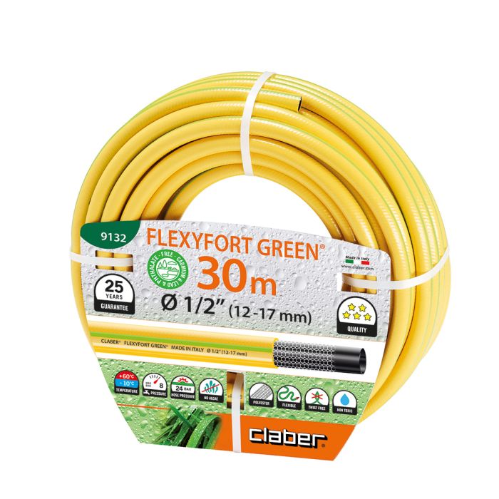 Tubo Gomma Acqua Flexyfort Green Claber 9132