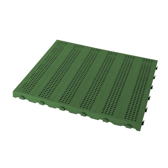 Piastrella in plastica da esterno e giardino. Forata 60x60cm verde.
