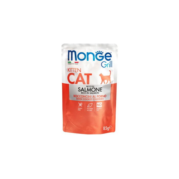 Bocconcini in Jelly Salmone | Monge Grill Kitten | 85 g