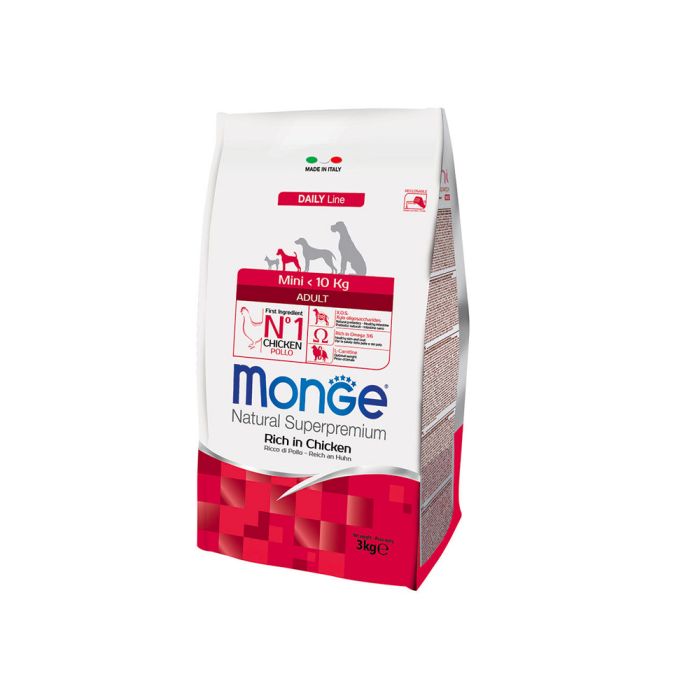 Crocchette Cane Mini Adult Pollo | Monge Natural Superpremium | 3 kg
