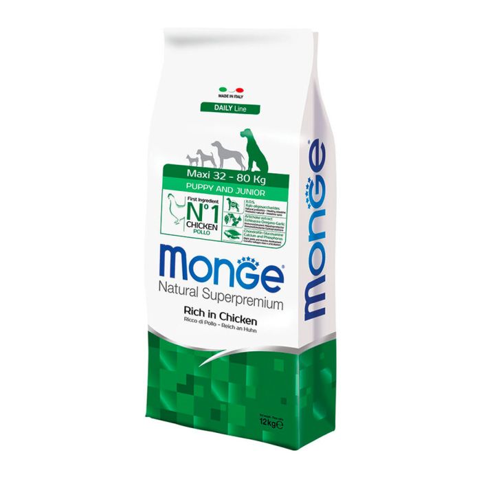 Crocchette Cane Puppy Maxi Pollo | Monge Natural Superpremium | 12 Kg