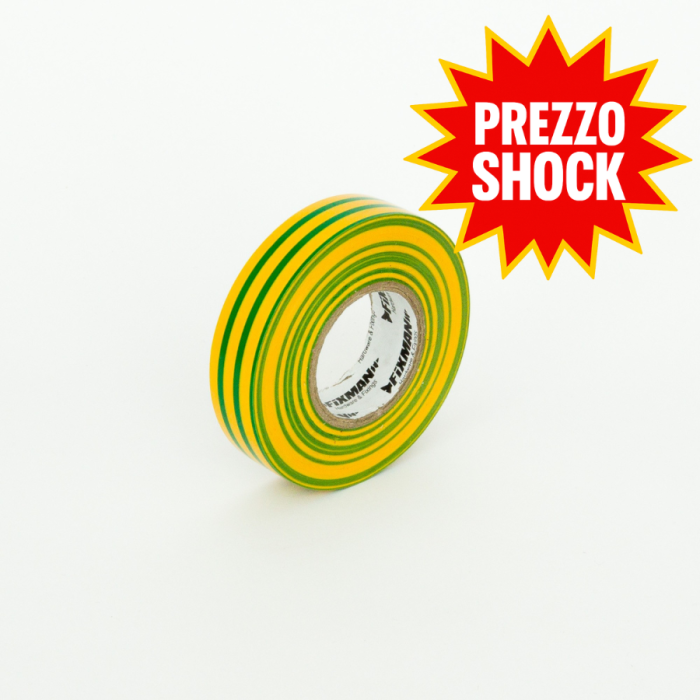 Nastro Isolante Giallo Verde 33 metri