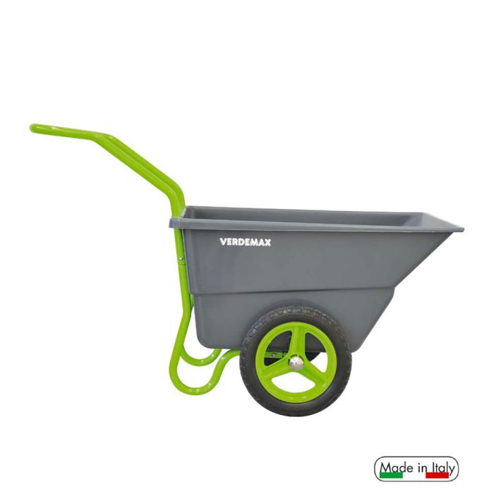 Carriola da giardino in plastica e acciaio Verdemax