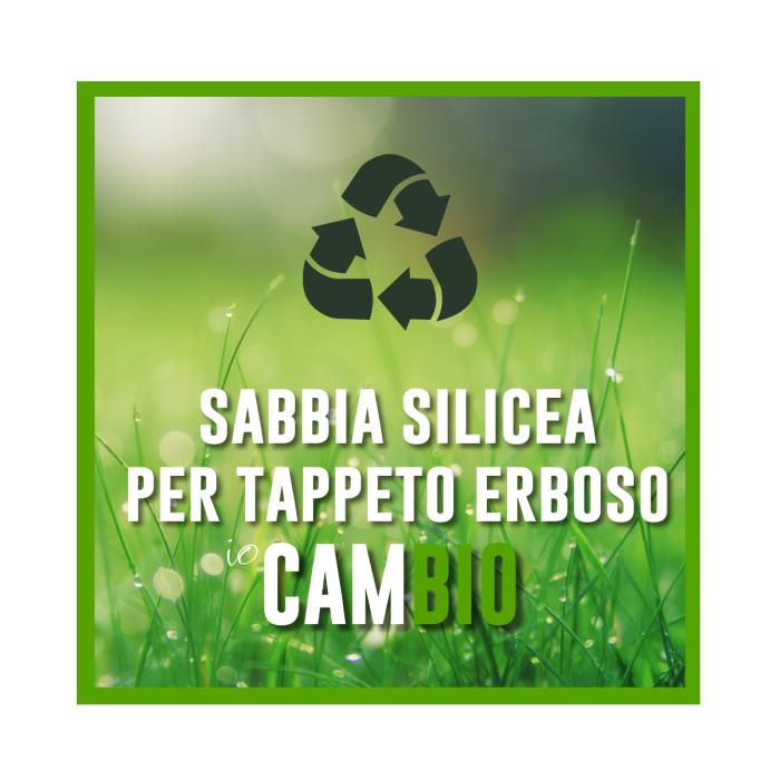 Sabbia Silicea per Prato Sabbiature Top Dressing CAMBIO