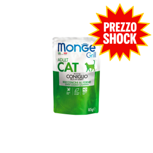 Bocconcini in Jelly Coniglio | Monge Grill Sterilised Gatto | 85 g