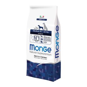 Crocchette Cane Medium Pollo | Monge Natural Superpremium | 12 kg